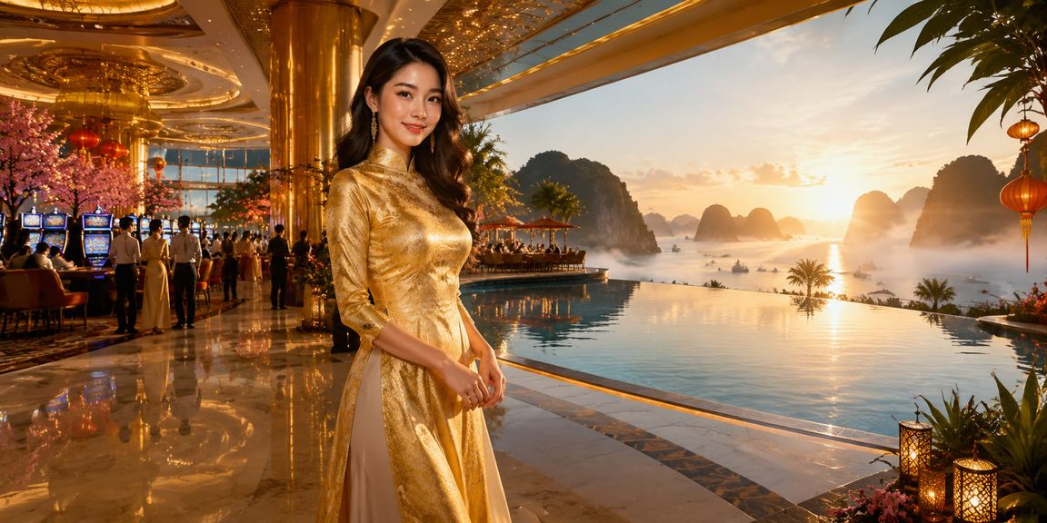 Người dùng tại vịnh Hạ Long mở trang cược thể thao vltkh5 trên điện thoại trong buổi chiều
